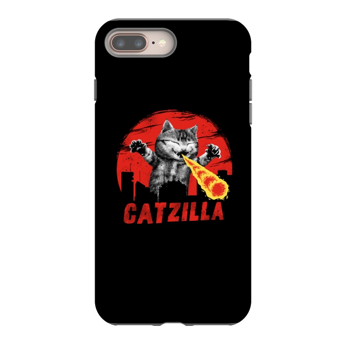 iPhone 7 plus StrongFit Catzilla by Vincent Patrick Trinidad