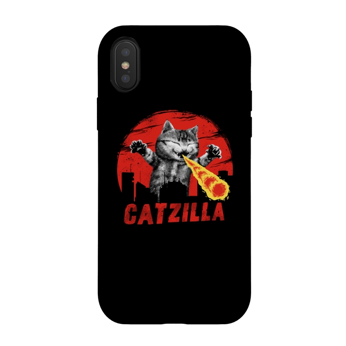 iPhone Xs / X StrongFit Catzilla by Vincent Patrick Trinidad