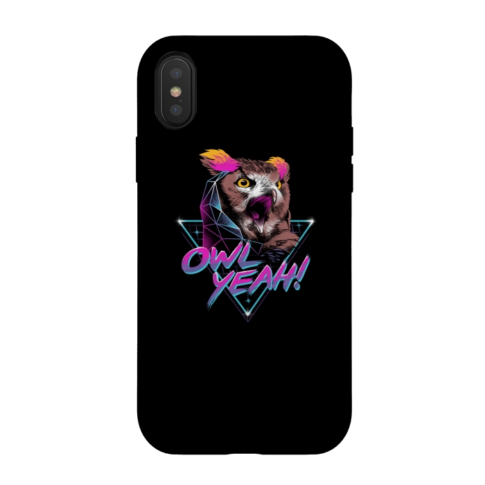 iPhone Xs / X StrongFit Owl Yeah! by Vincent Patrick Trinidad