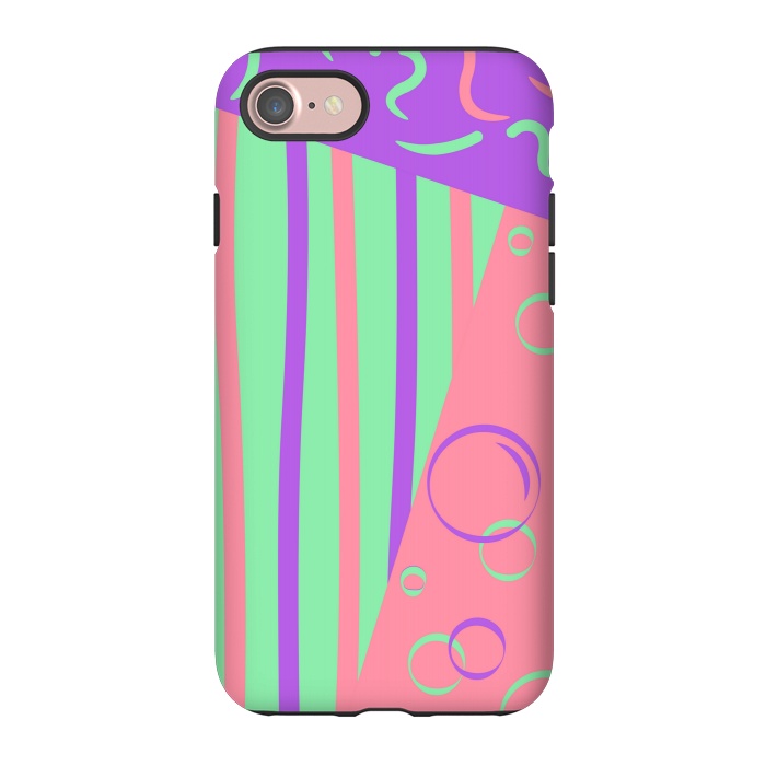 iPhone 7 StrongFit PINK ABSTRACT PATTERN by MALLIKA