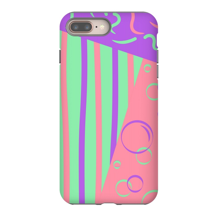 iPhone 7 plus StrongFit PINK ABSTRACT PATTERN by MALLIKA