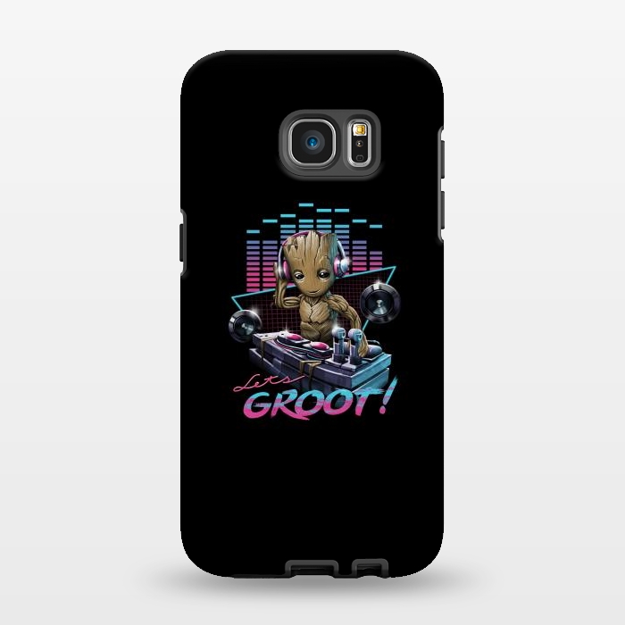 Galaxy S7 EDGE StrongFit Let's Groot by Vincent Patrick Trinidad