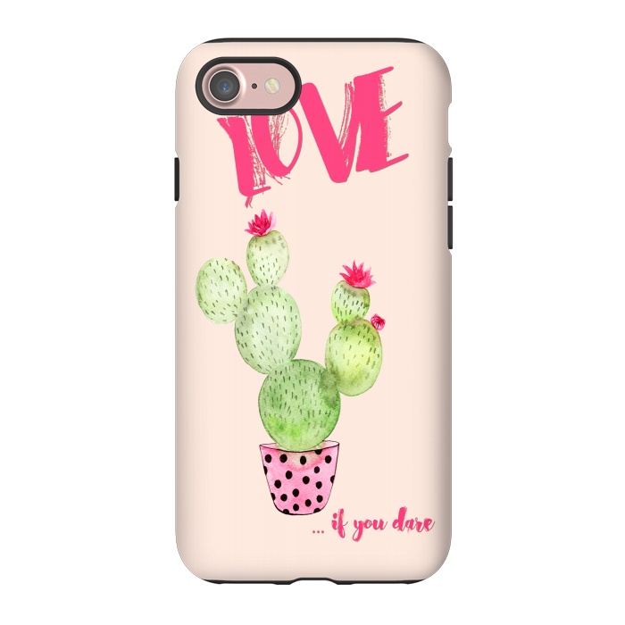 iPhone 7 StrongFit Love if you dare- Cactus by  Utart
