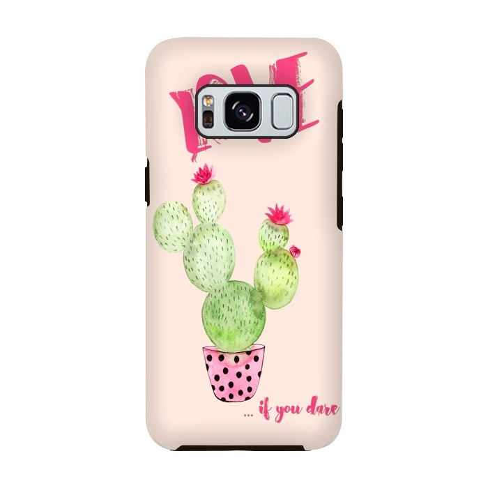 Galaxy S8 StrongFit Love if you dare- Cactus by  Utart