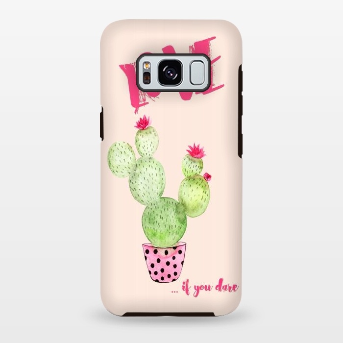 Galaxy S8 plus StrongFit Love if you dare- Cactus by  Utart
