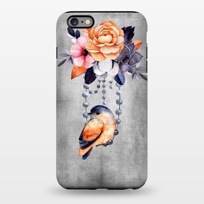 iPhone 6/6s plus StrongFit Vintage flowers and bird by  Utart