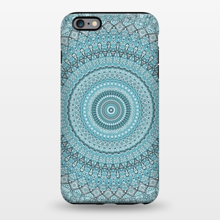 iPhone 6/6s plus StrongFit Teal Turquoise Mandala by Andrea Haase