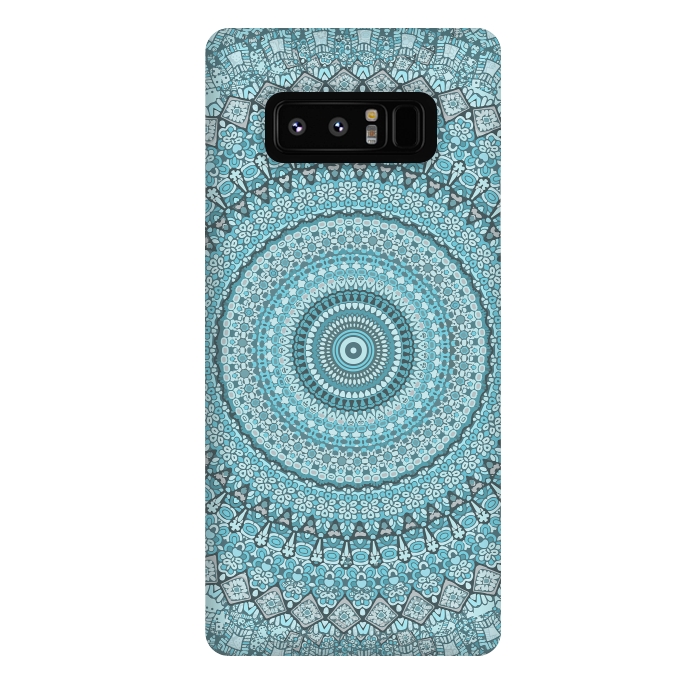 Galaxy Note 8 StrongFit Teal Turquoise Mandala by Andrea Haase
