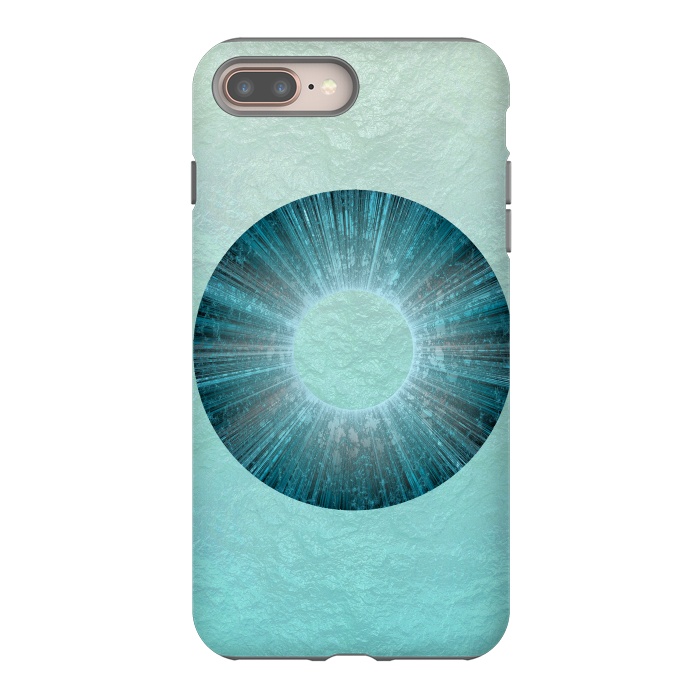 iPhone 7 plus StrongFit Turquoise Alien Iris 2 by Andrea Haase