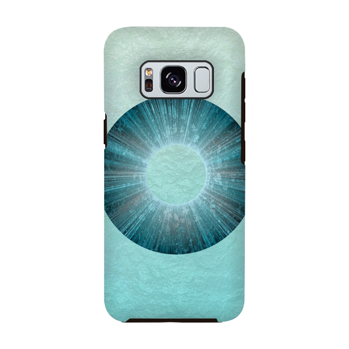 Galaxy S8 StrongFit Turquoise Alien Iris 2 by Andrea Haase