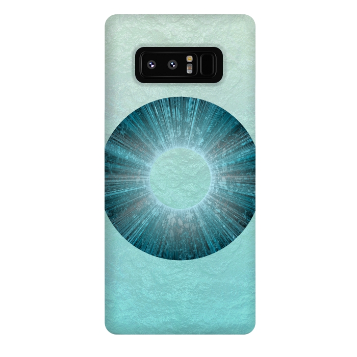 Galaxy Note 8 StrongFit Turquoise Alien Iris 2 by Andrea Haase