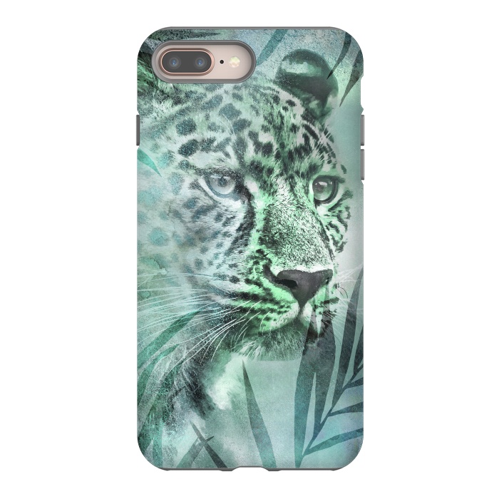 iPhone 7 plus StrongFit Cheetah Green Jungle 2 by Andrea Haase