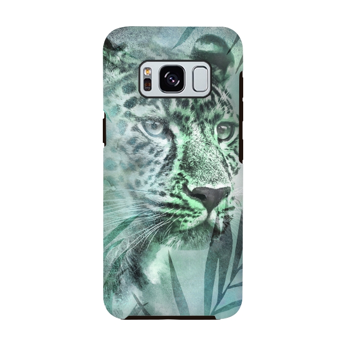 Galaxy S8 StrongFit Cheetah Green Jungle 2 by Andrea Haase