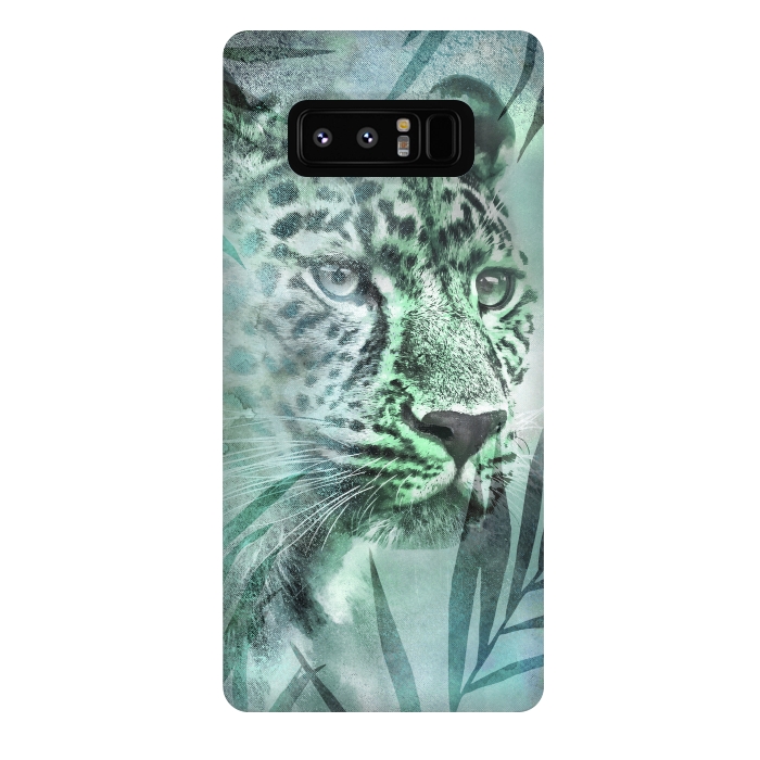 Galaxy Note 8 StrongFit Cheetah Green Jungle 2 by Andrea Haase