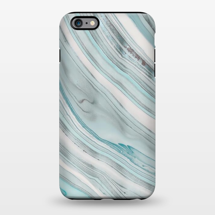 iPhone 6/6s plus StrongFit Teal Marble Elegance 2 by Andrea Haase