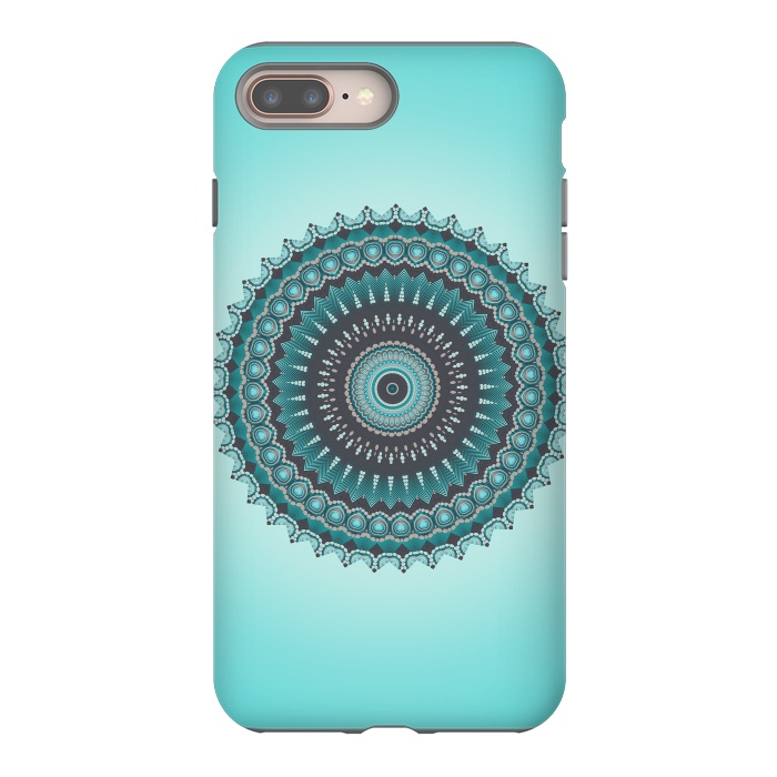 iPhone 7 plus StrongFit Mandala Turquoise 2 by Andrea Haase