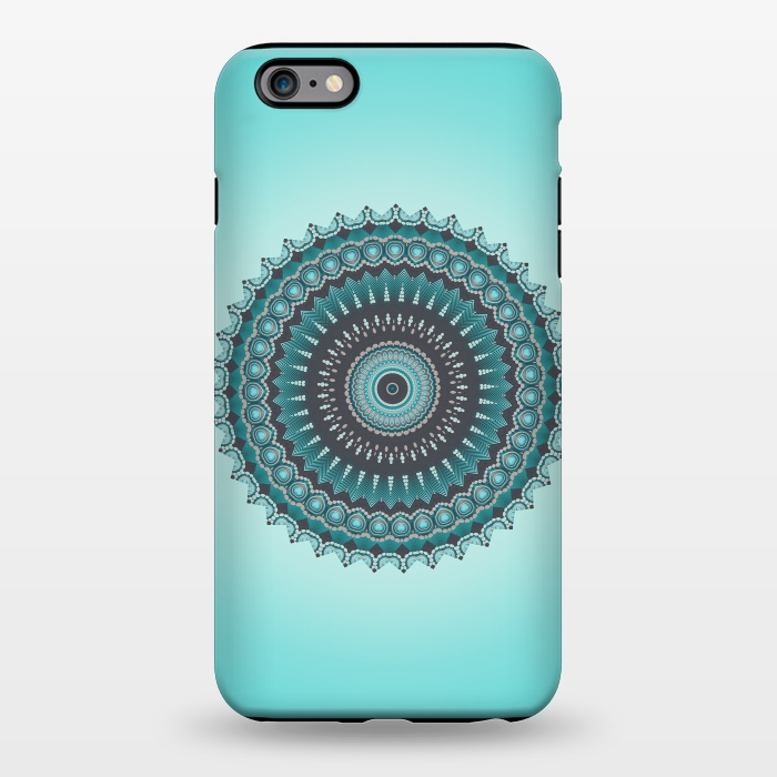 iPhone 6/6s plus StrongFit Mandala Turquoise 2 by Andrea Haase
