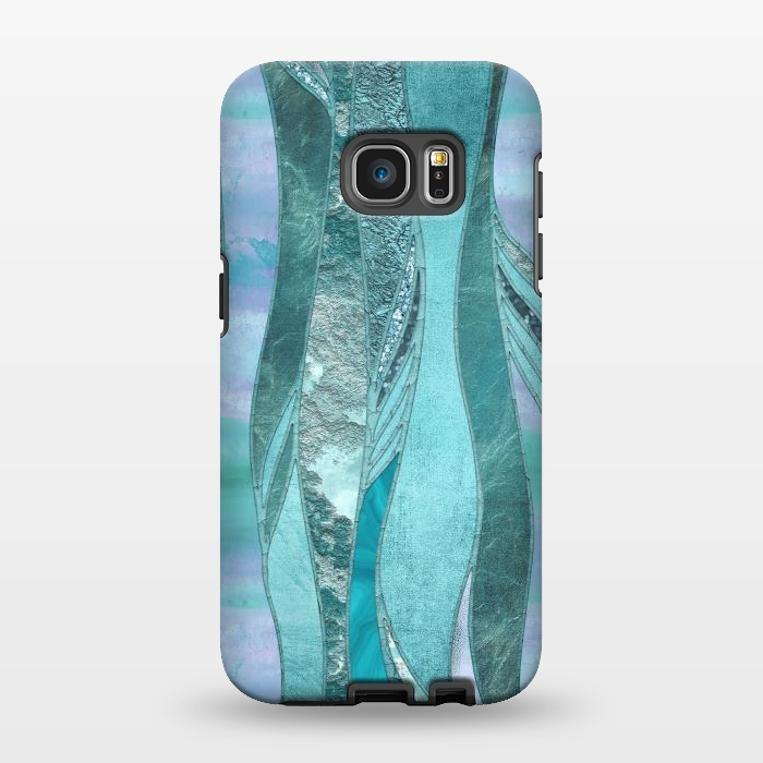 Galaxy S7 EDGE StrongFit Turquoise Green Glamour by Andrea Haase
