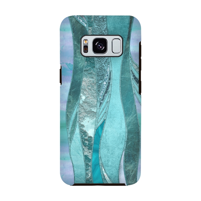 Galaxy S8 StrongFit Turquoise Green Glamour by Andrea Haase