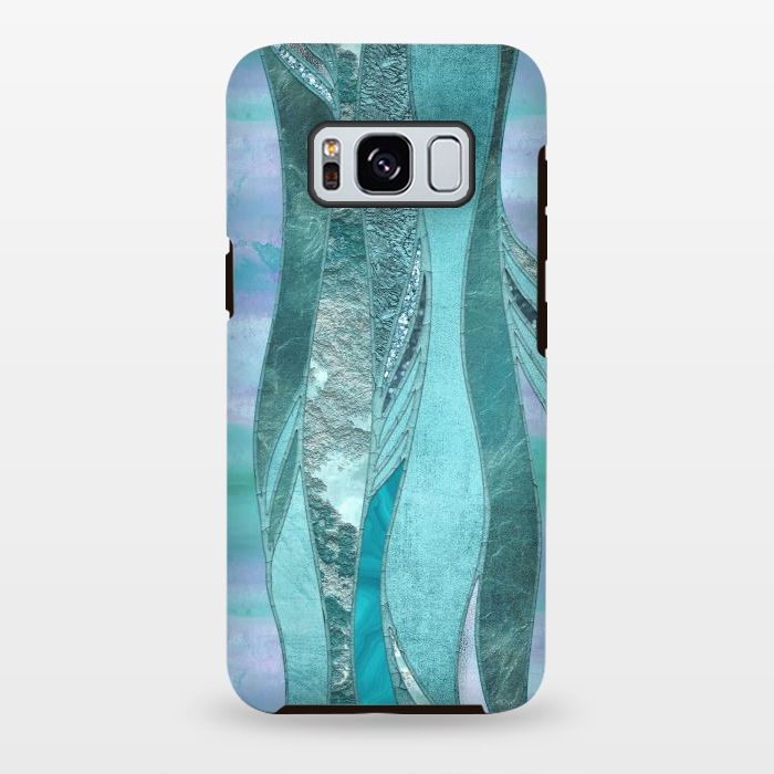 Galaxy S8 plus StrongFit Turquoise Green Glamour by Andrea Haase