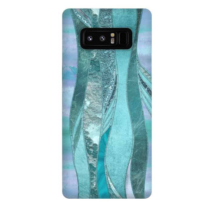 Galaxy Note 8 StrongFit Turquoise Green Glamour by Andrea Haase