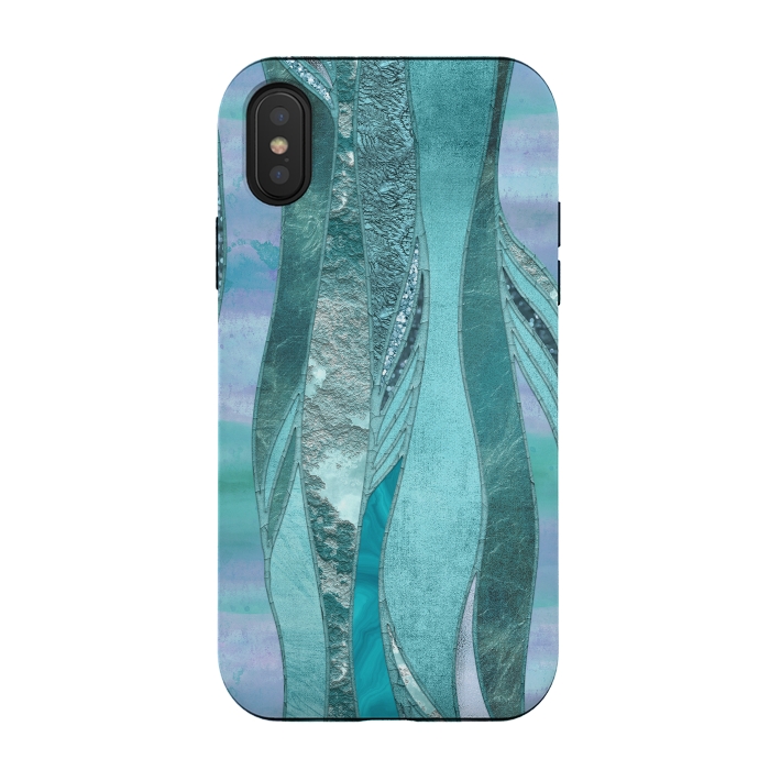 iPhone Xs / X StrongFit Turquoise Green Glamour by Andrea Haase