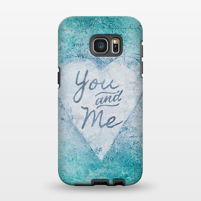 Galaxy S7 EDGE StrongFit You And Me Love Heart by Andrea Haase