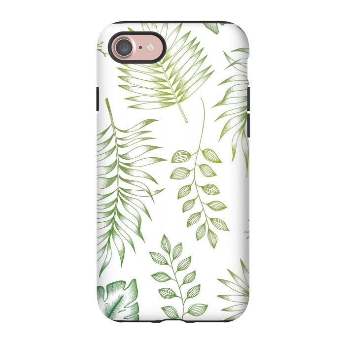 iPhone 7 StrongFit Tropical Leaves by Barlena