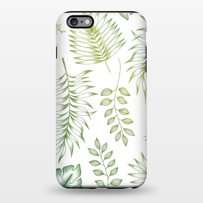 iPhone 6/6s plus StrongFit Tropical Leaves by Barlena