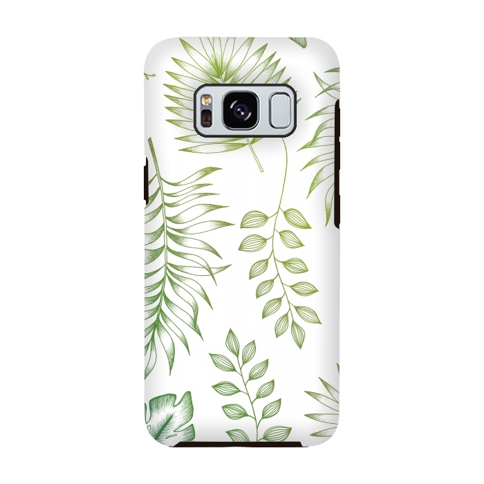 Galaxy S8 StrongFit Tropical Leaves by Barlena