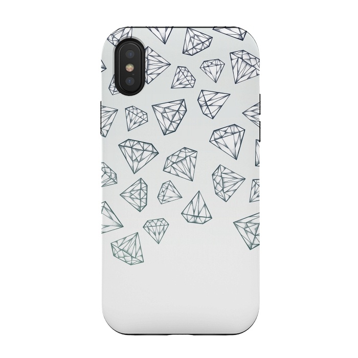 iPhone Xs / X StrongFit Diamond Shower by Barlena