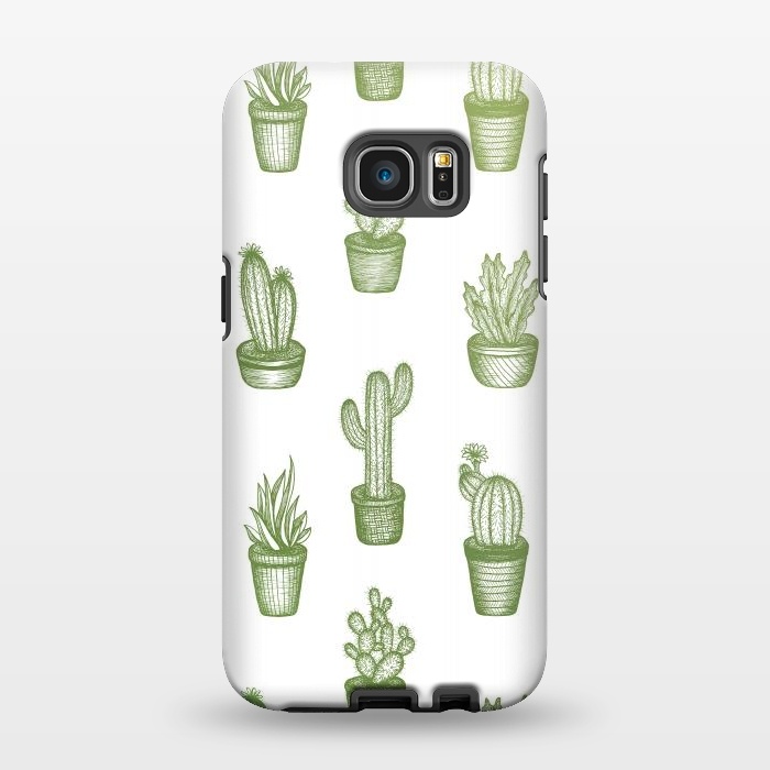 Galaxy S7 EDGE StrongFit Succulents by Barlena