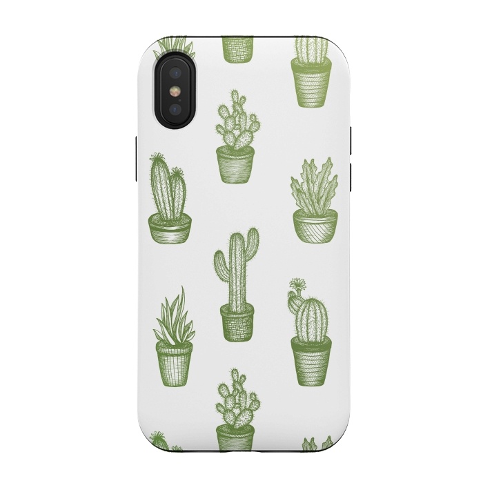iPhone Xs / X StrongFit Succulents by Barlena