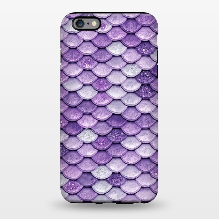 iPhone 6/6s plus StrongFit Purple Metal Glitter Mermaid Scales by  Utart