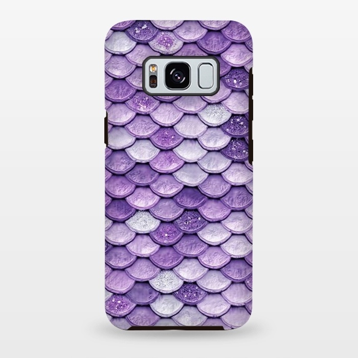 Galaxy S8 plus StrongFit Purple Metal Glitter Mermaid Scales by  Utart
