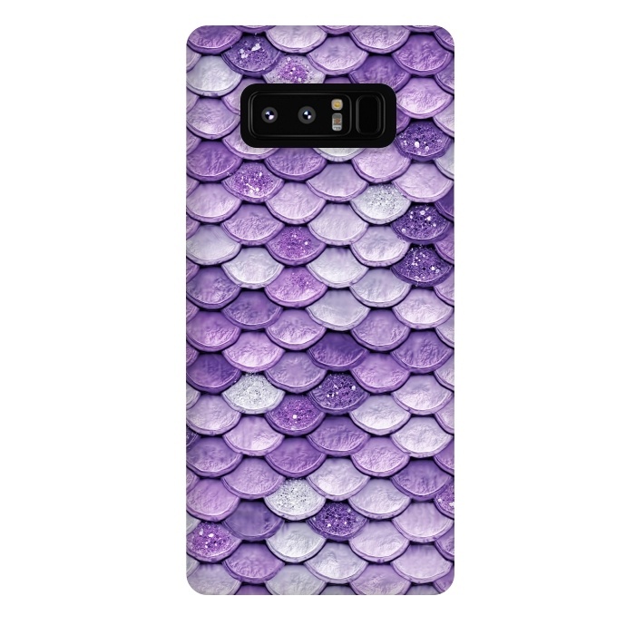 Galaxy Note 8 StrongFit Purple Metal Glitter Mermaid Scales by  Utart