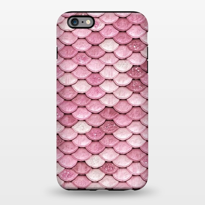 iPhone 6/6s plus StrongFit Pink Glitter Mermaid Scales by  Utart