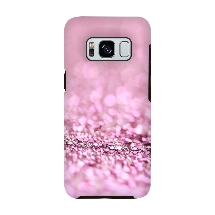 Galaxy S8 StrongFit Rose Gold Blush Glitter by  Utart
