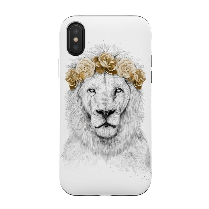 iPhone Xs / X StrongFit Festival lion II by Balazs Solti