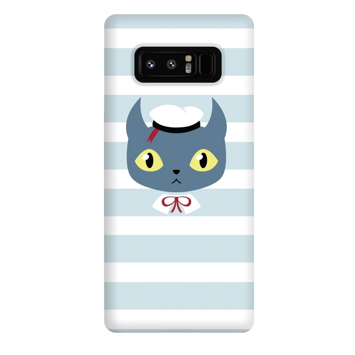 Galaxy Note 8 StrongFit Sailor cat by Laura Nagel