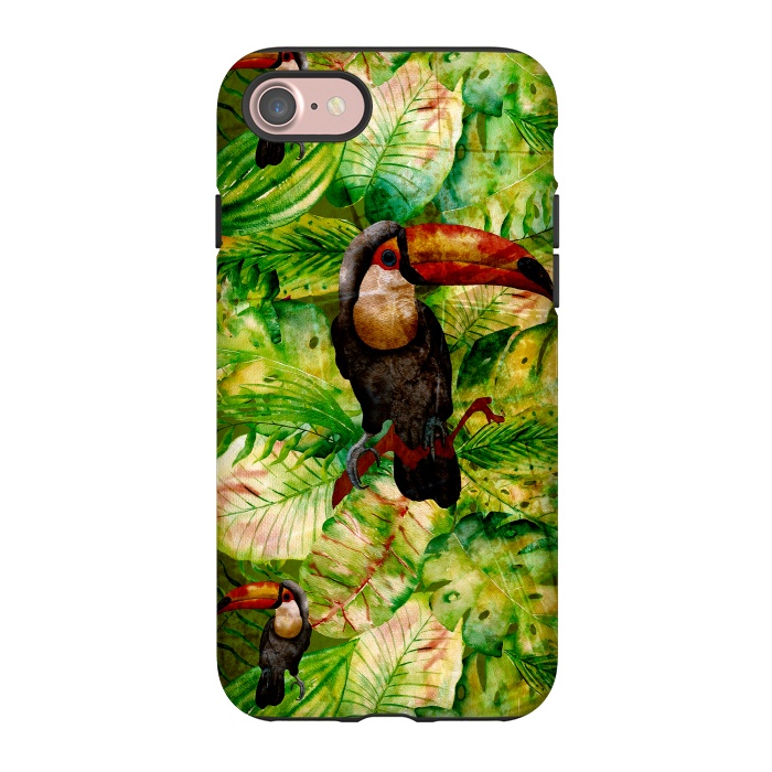 iPhone 7 StrongFit Tropical Jungle Bird by  Utart