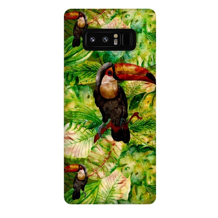Galaxy Note 8 StrongFit Tropical Jungle Bird by  Utart