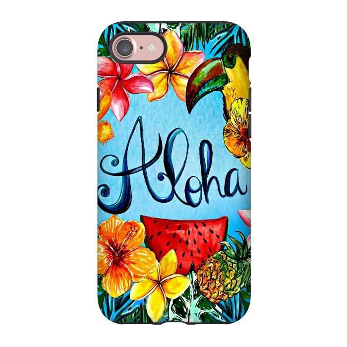 iPhone 7 StrongFit Aloha Tropical Fruits by  Utart