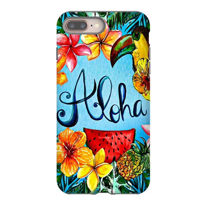 iPhone 7 plus StrongFit Aloha Tropical Fruits by  Utart