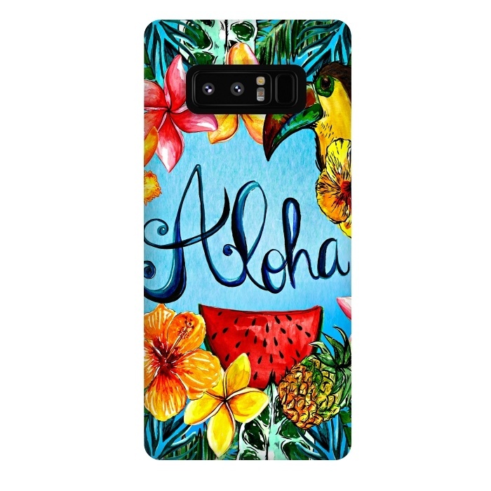 Galaxy Note 8 StrongFit Aloha Tropical Fruits by  Utart