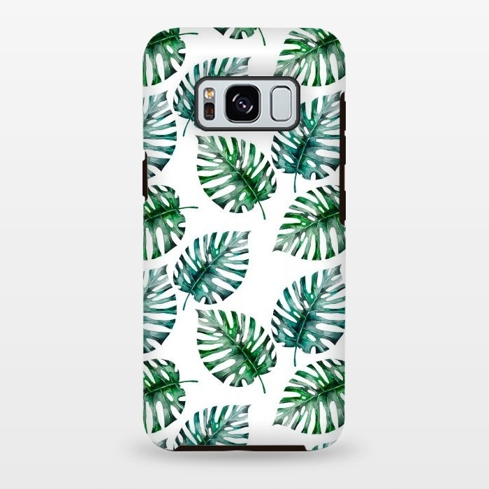 Galaxy S8 plus StrongFit Aloha Monstera Pattern by  Utart