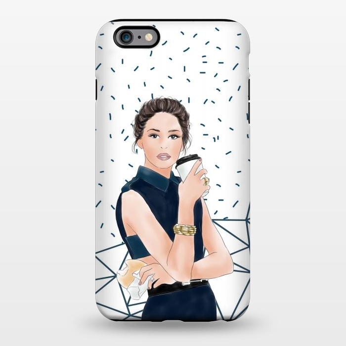 iPhone 6/6s plus StrongFit Fashion Girl with Coffee by DaDo ART