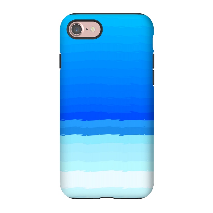 iPhone 7 StrongFit blue shaded lines shades by MALLIKA