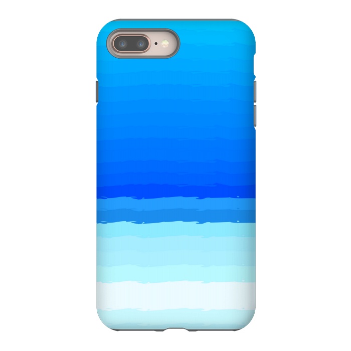 iPhone 7 plus StrongFit blue shaded lines shades by MALLIKA