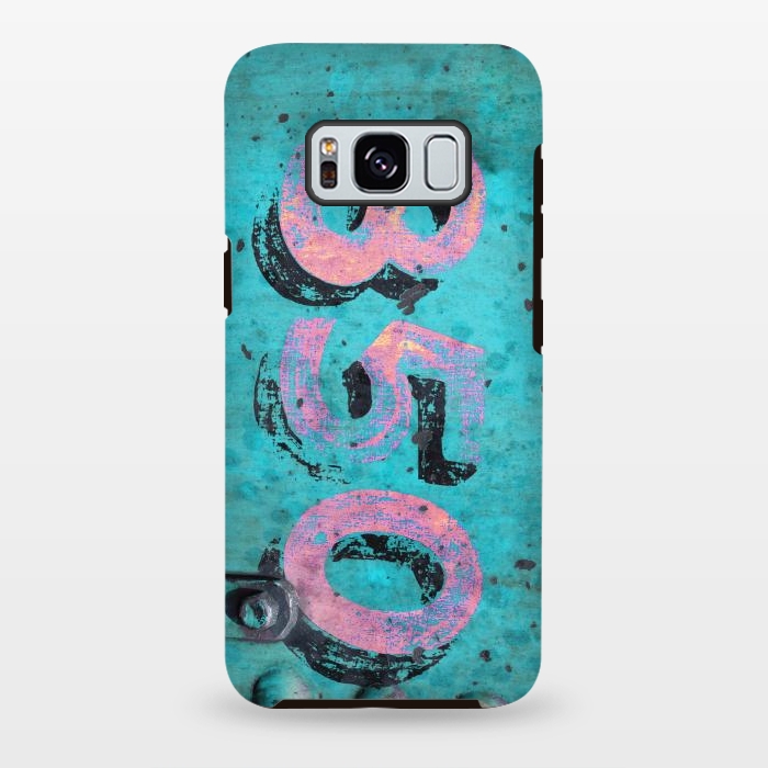 Galaxy S8 plus StrongFit Number 850 Spray Paint Grunge by Andrea Haase
